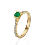 Pierścionek ze szmaragdem i diamentami AJPZ_085